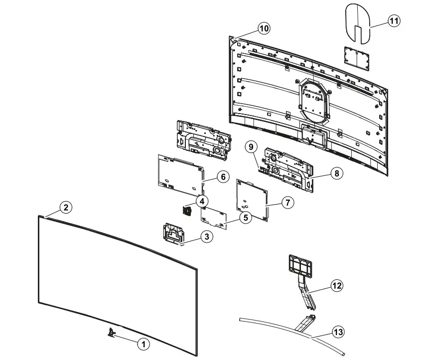 SAMSUNG QA65Q8CAM Curved Smart QLED TV