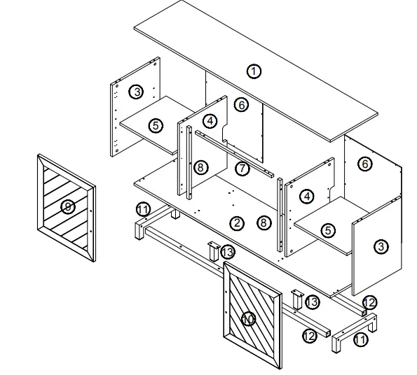 NAPOLEON NEFE26-3120WN Electric Fireplace Media Console-1