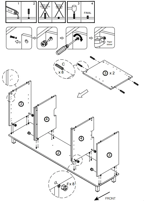 NAPOLEON NEFE26-3120WN Electric Fireplace Media Console-30