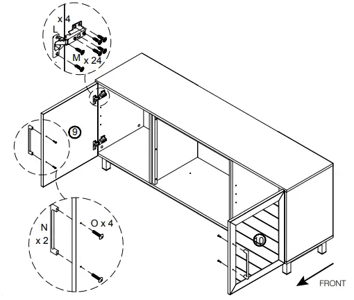 NAPOLEON NEFE26-3120WN Electric Fireplace Media Console-34