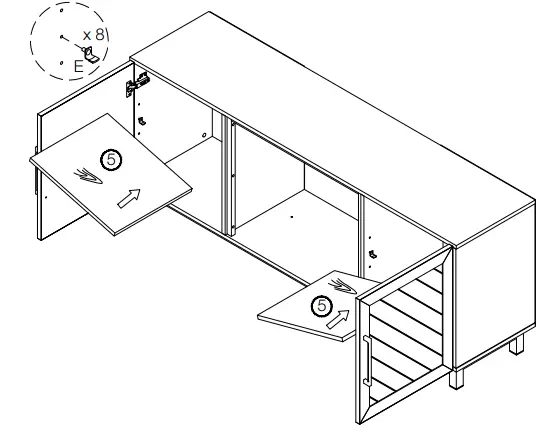 NAPOLEON NEFE26-3120WN Electric Fireplace Media Console-37