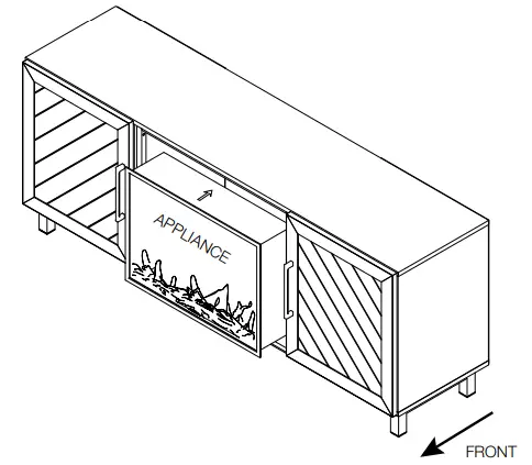NAPOLEON NEFE26-3120WN Electric Fireplace Media Console-39