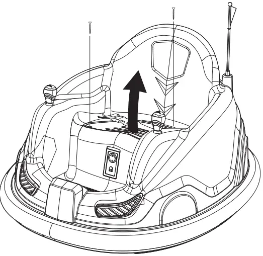 flybar Ride on Bumper Car-fig7