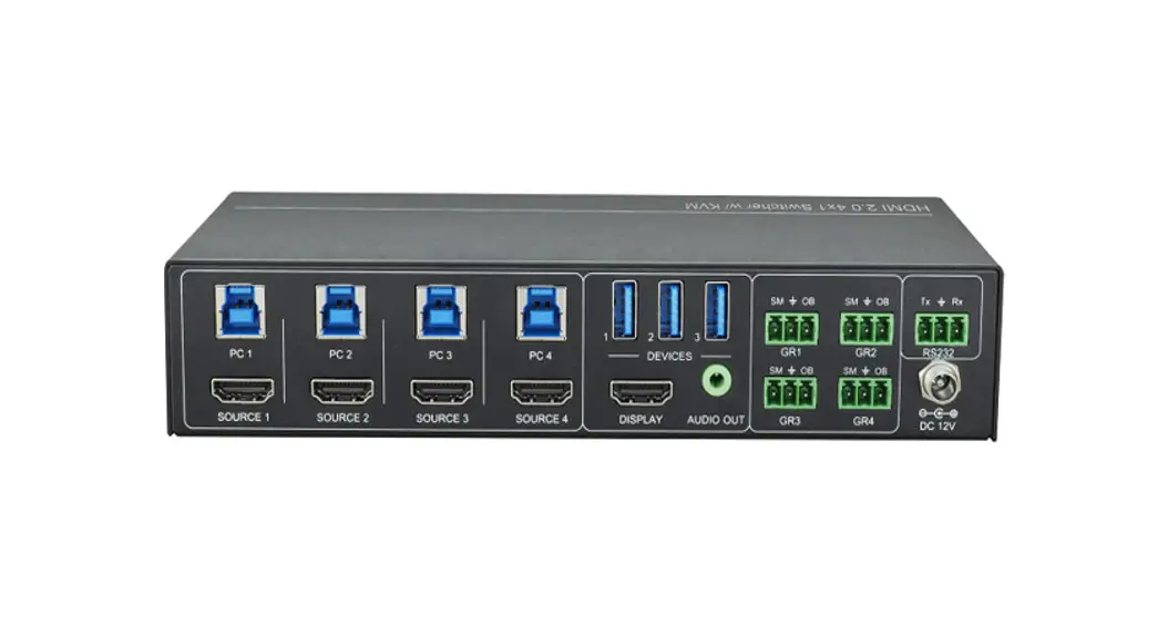 Sys Com Tec Sct-swkvm41-h2u3 Kvm Hdmi 2.0 Switcher Instruction Manual