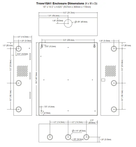 Altronix Trove1SA1, TSA1, Trove2SA2, TSA2 TROVE Outdoor Enclosure Backplane - fig8
