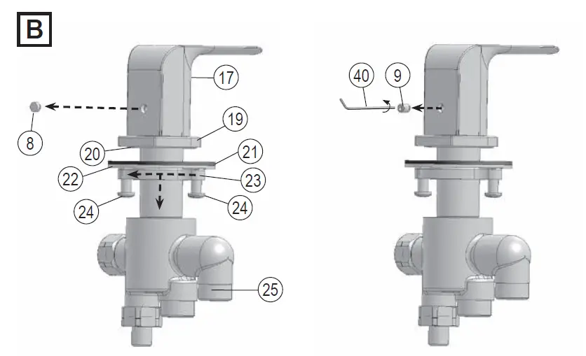 RAVAK Flat FL 026.00 4 Hole Bath Water Tap FIG (12)