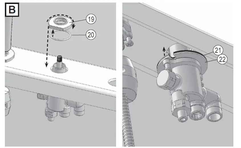 RAVAK Flat FL 026.00 4 Hole Bath Water Tap FIG (14)