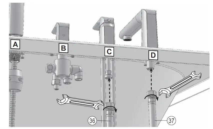 RAVAK Flat FL 026.00 4 Hole Bath Water Tap FIG (27)