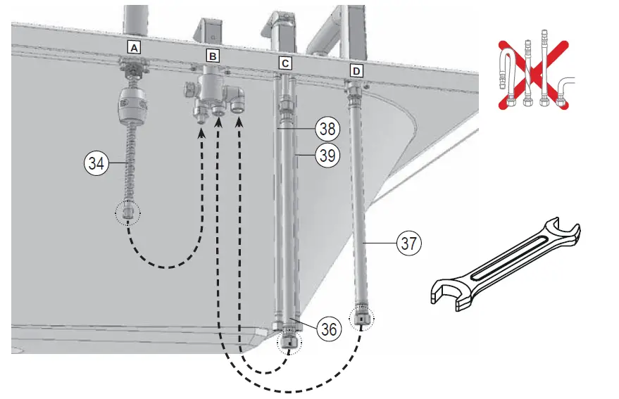 RAVAK Flat FL 026.00 4 Hole Bath Water Tap FIG (28)