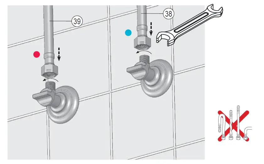 RAVAK Flat FL 026.00 4 Hole Bath Water Tap FIG (29)