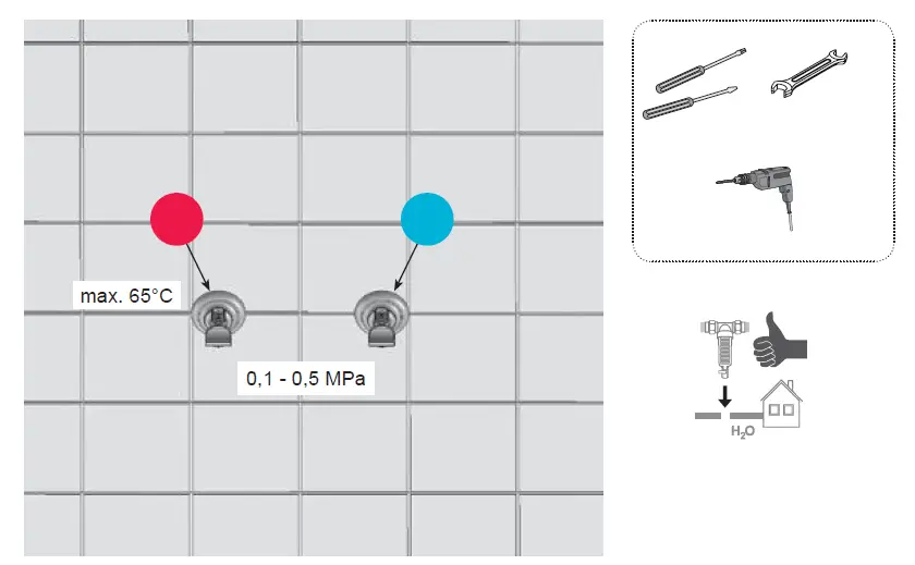 RAVAK Flat FL 026.00 4 Hole Bath Water Tap FIG (3)