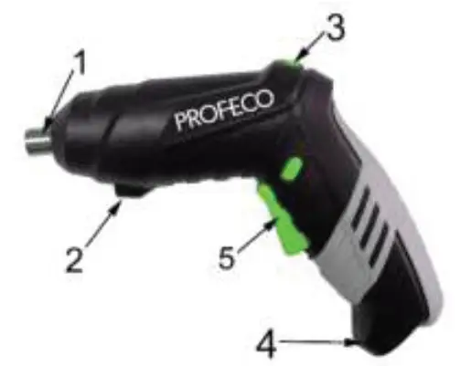 PROFECO 77449 Cordless Electric Screwdriver 01