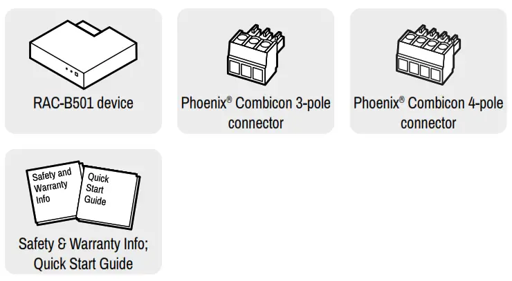 LIGHTWARE RAC B501 Room Automation Controller - Box Contents