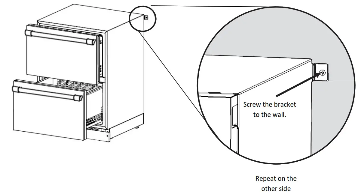 Thermador T24UC905DP Refrigerator Freezer - other side