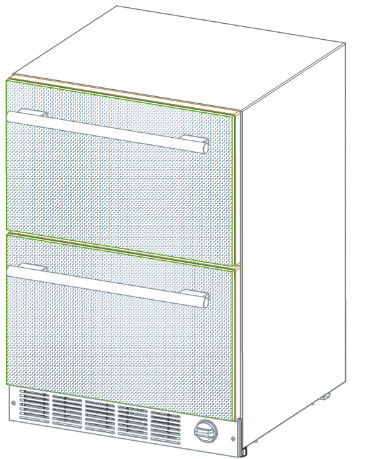 Thermador T24UC905DP Refrigerator Freezer - overlay panels