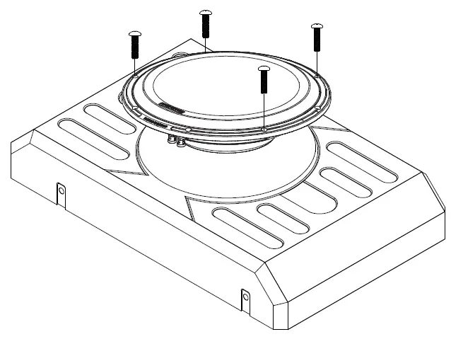 Stinger-TXFBB12-12-Inch-Swing-Gate-Mounted-Subwoofer-Enclosure-FIG-2