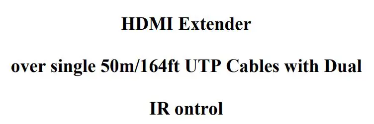 CableWholesale 41v3-24300 1080P HDMI Extender Over Cat5e 6 with Loop Out and Dual IR User Manual