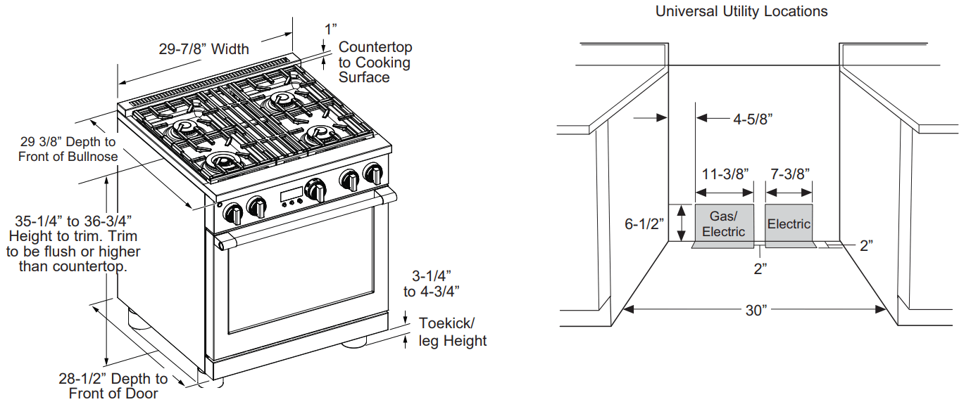 MONOGRAM ZDP366NTSS 30 36 and 48 Dual Fuel Professional Ranges - FIGURE 10