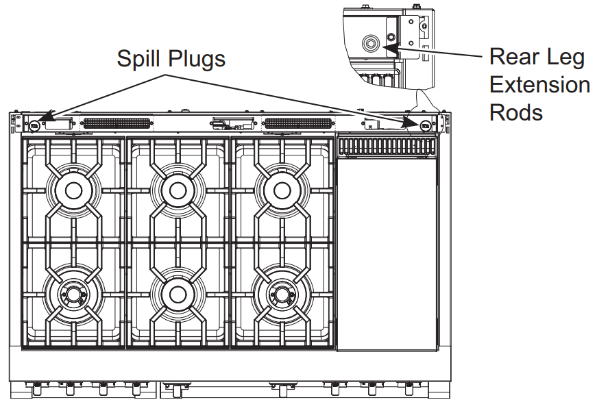 MONOGRAM ZDP366NTSS 30 36 and 48 Dual Fuel Professional Ranges - FIGURE 38