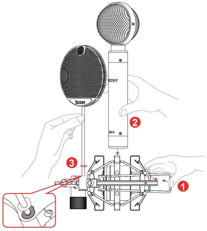 icon Aurora Large Diaphragm Studio Condenser Microphone - FIGURE 3