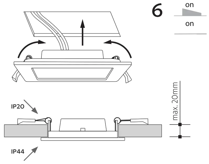 s r o Panlux Downlight Square - fig5