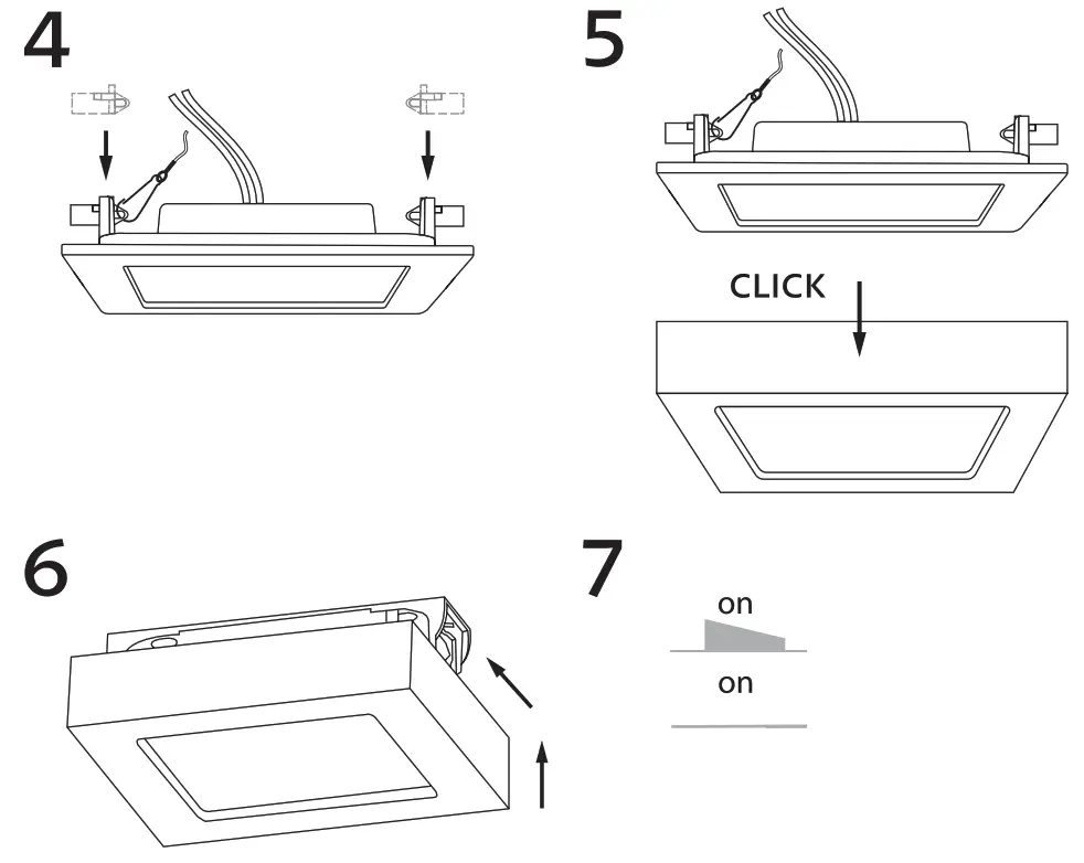 s r o Panlux Downlight Square - fig8
