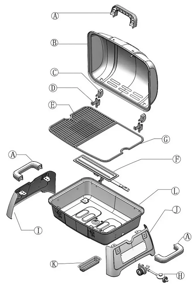 Gasmate BQ1079 Orbitor BBQ - Fig 1