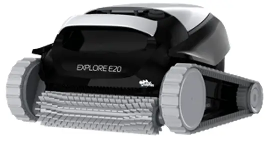 Dolphin 99996148-XP Explorer E20 Robotic Pool Vacuum 16-in Robotic Pool Vacuum
