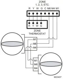 Wiring multiple RRD dampers in daisy chain fashion