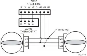 Wiring multiple RRD dampers using wire nuts