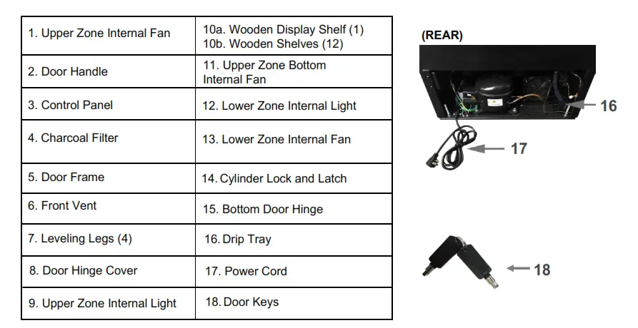 Whynter 92 Bottle Built-in Stainless Steel Dual Zone Compressor Wine Refrigerator BWR-0922DZ with Display Rack and LED display 3