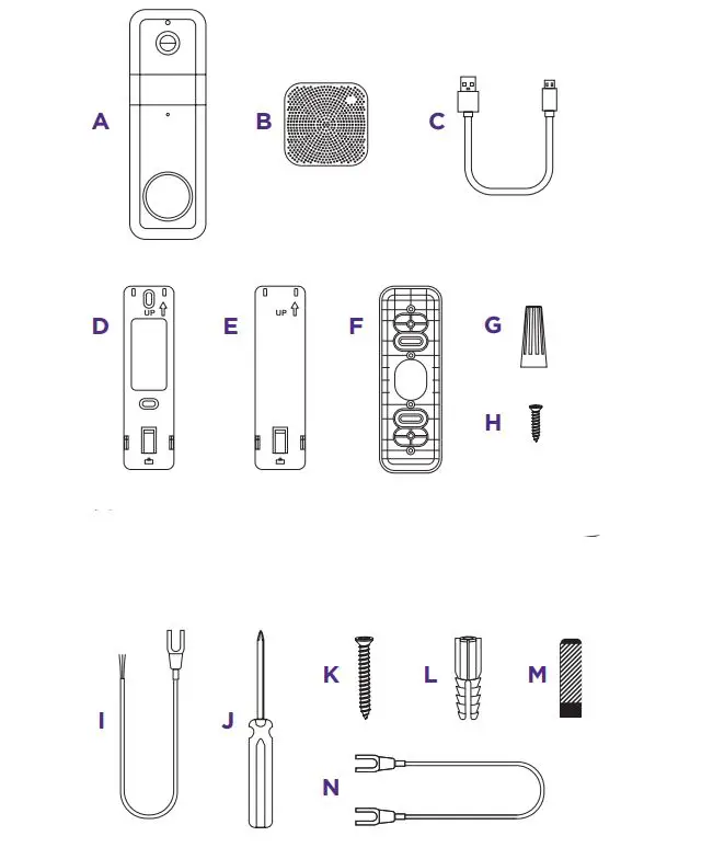 Ruko Wire-free Video Doorbell & Chime SE User Guide - What you’ll need