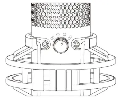 HYPERX HMIQ1S XX RG G QuadCast S Microphone For USB