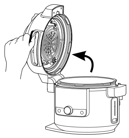 NINJA Foodi OL701 Smart XL Pressure Cooker Steam Fryer - handle that is located