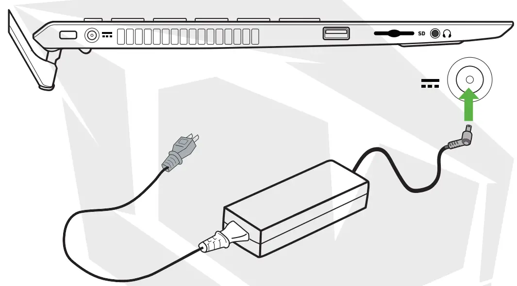MONSTER HUMA H5 V4 1 15 6 Inch Business Laptop - Power Outlet