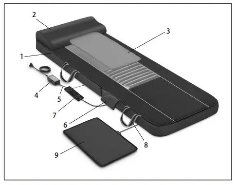 COMFIER CF-3001 Full Body Massage Mattress - 1