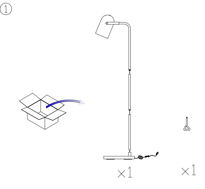 ASHLEY-L206081-Ridgewick-Ridgewick-Floor-Lamp-FIG-1