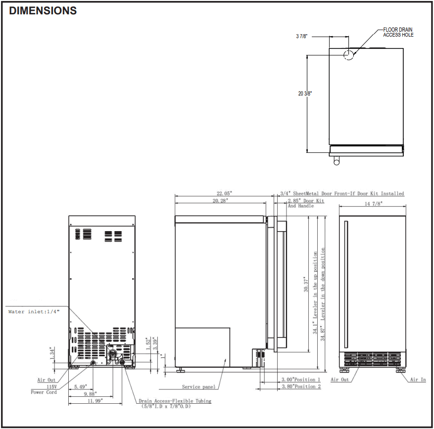 GE APPLIANCES UCC15NP 15 Inch Ice Maker - fig 4
