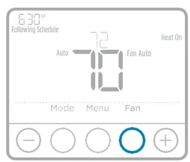 Honeywell Home T4 Pro Programmable Thermostat - Fan operation settings