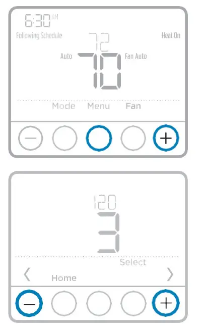 Honeywell Home T4 Pro Programmable Thermostat - Installer setup