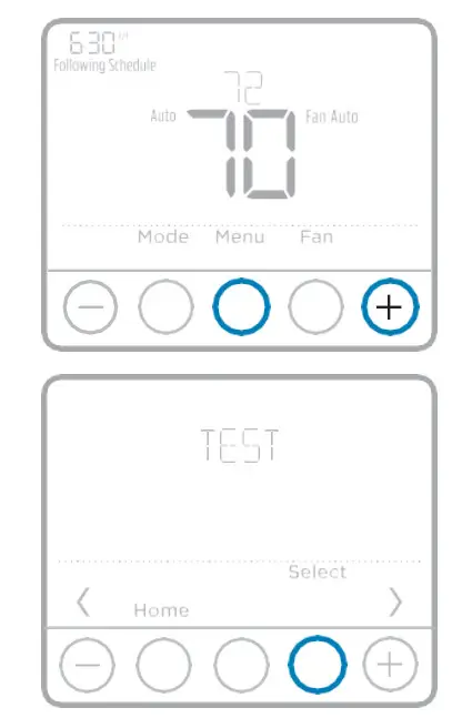 Honeywell Home T4 Pro Programmable Thermostat - Installer system test