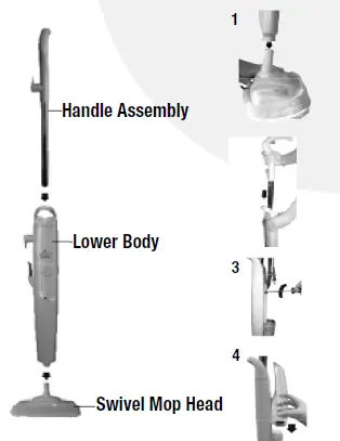 BISSELL 1867 SERIES Steam Mop fig-2