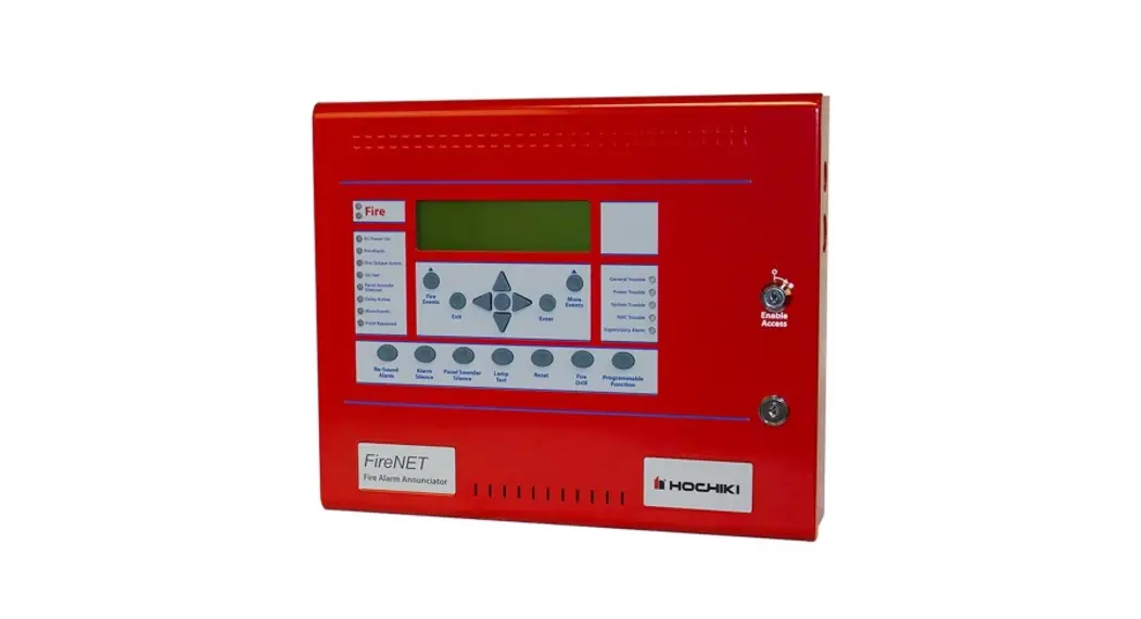 Hochiki Firenet Fn-lcd-n Networking Annunciator Instruction Manual