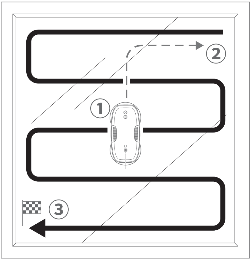 xiaomi DDC Window Cleaning Robot - Plannig instructions