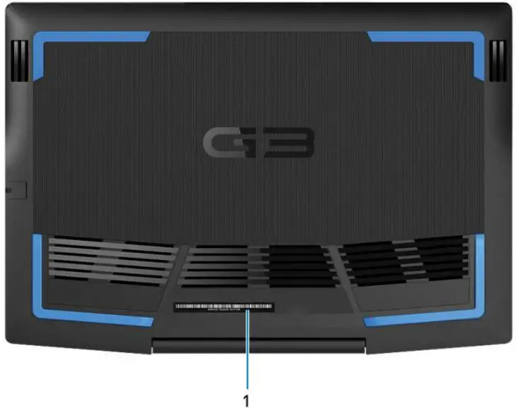 DELL G3 15 3500 Gaming Laptop - Bottom