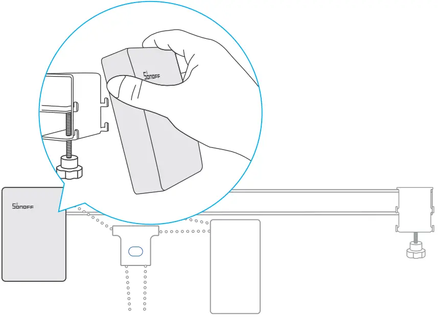 Install the curtain motors