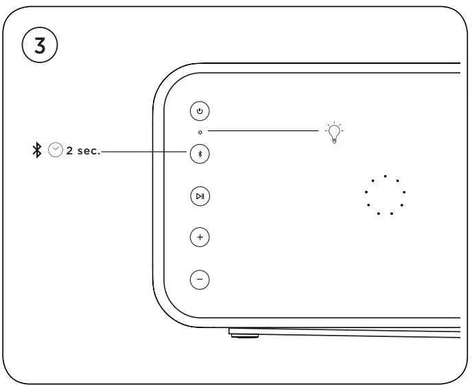 B O Beolit 20 Portable Speaker User Guide - Bluetooth button