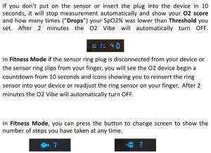 FIG 11 Turning ON and Using your O2 Vibe