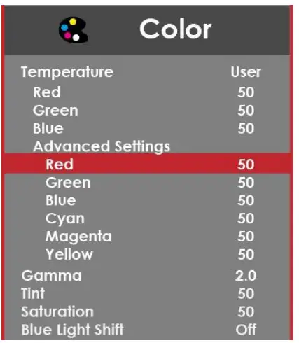 SCEPTRE E20 Display - figure 13