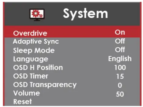 SCEPTRE E20 Display - figure 14